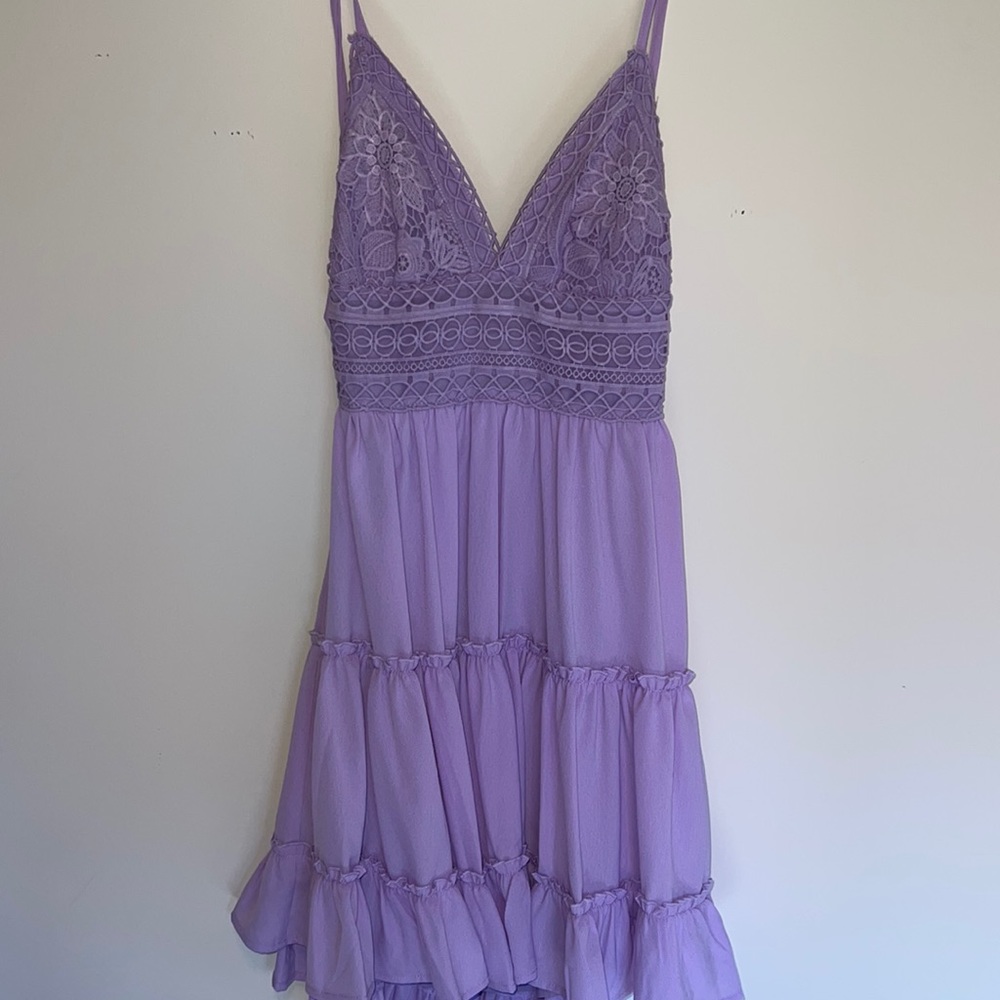Pink Lily purple dress summer spring